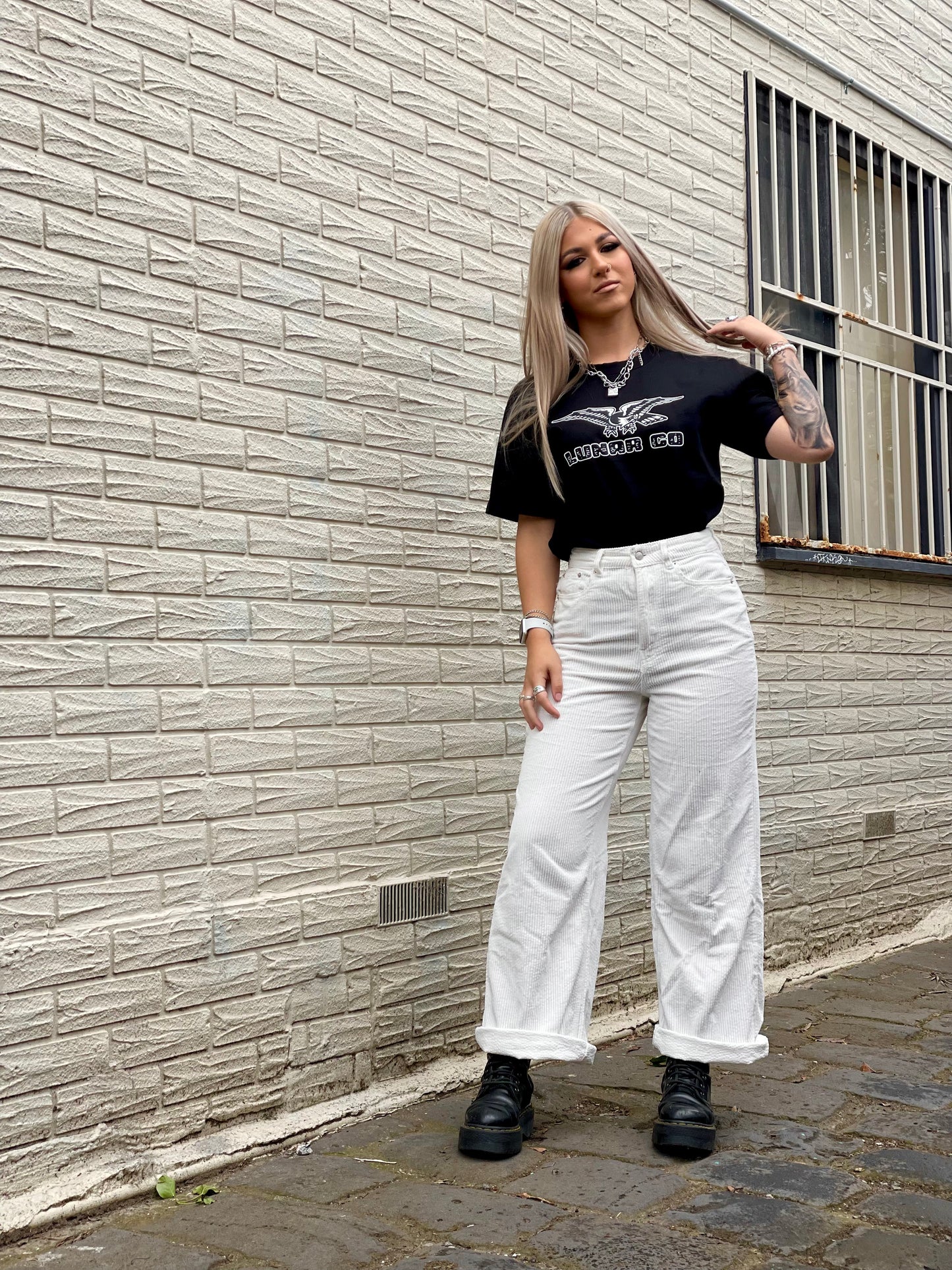 Eagle Flash Box Tee - Vintage Black